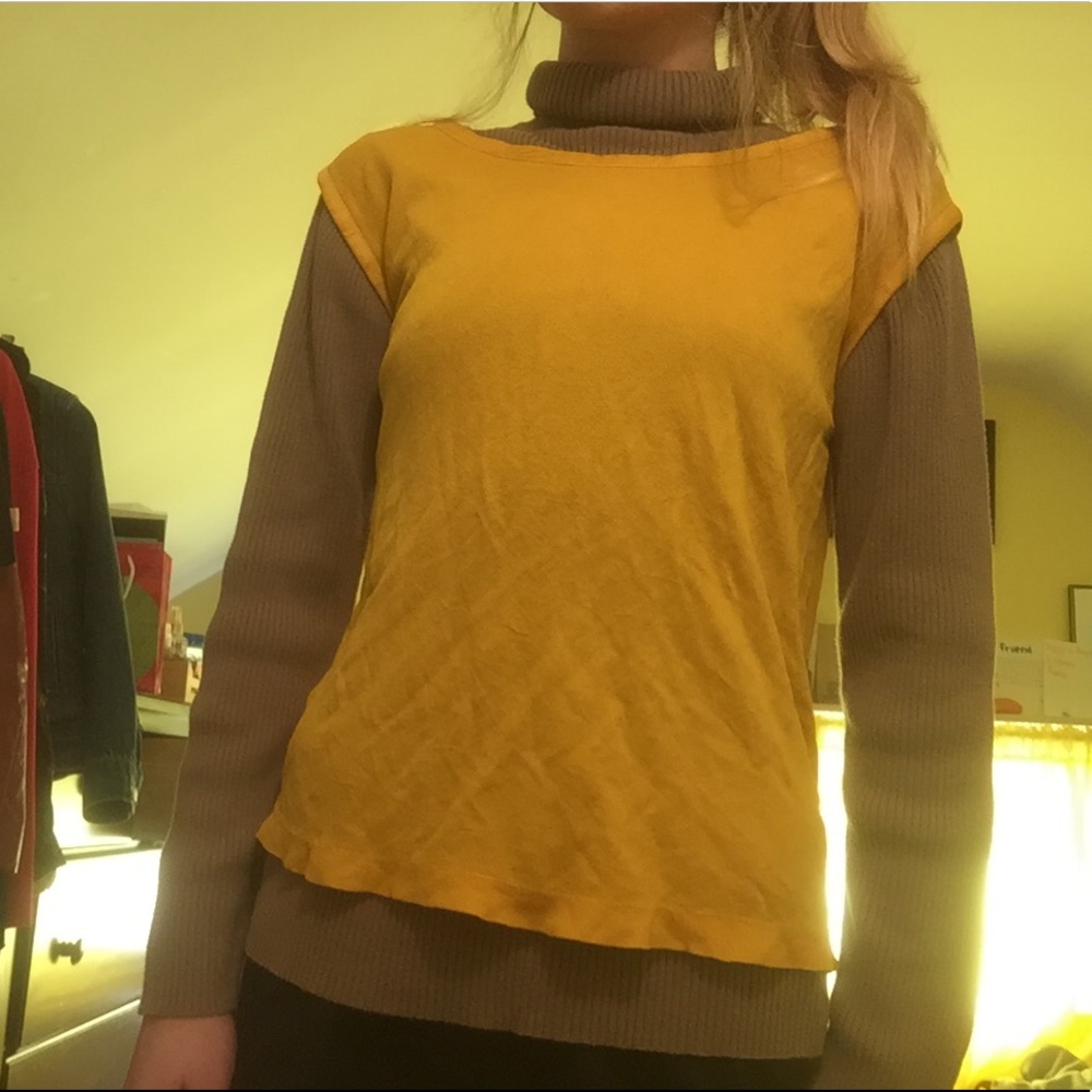 Vintage Gold Yellow Muscle Top